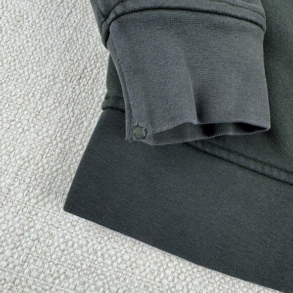 Flint and Tinder Hoodie Mens Small Green Full Zip Heavyweight Cotton Fleece USA - Picture 5 of 16